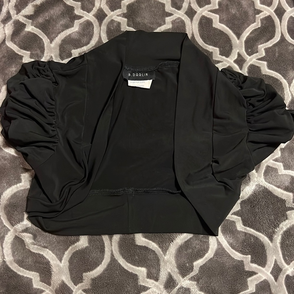 B. Darlin, Black Mini Cardigan, Size S